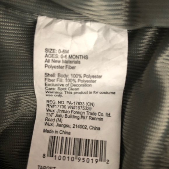 HYDE & EEK ELEPHANT COSTUME Infant Plush Gray Elephant Hoodie - Size 0-6 Months‎ - Picture 5 of 6